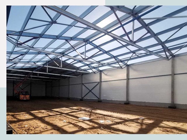 Строительство сенохранилищ в Орехове-Зуеве