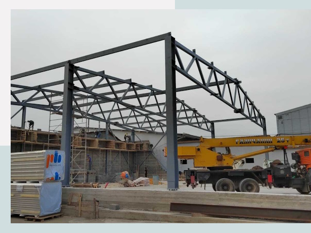 Строительство цехов в Орехове-Зуеве