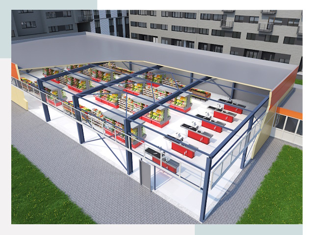 Строительство магазинов в Орехово-Зуево от 625 руб. за м²