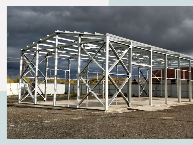 Двускатные ангары в Орехово-Зуево от 625 руб. за квадрат