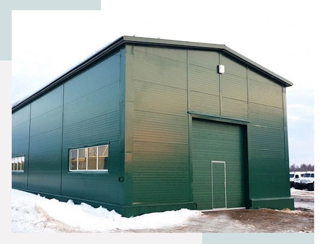 Двускатные ангары в Орехове-Зуеве