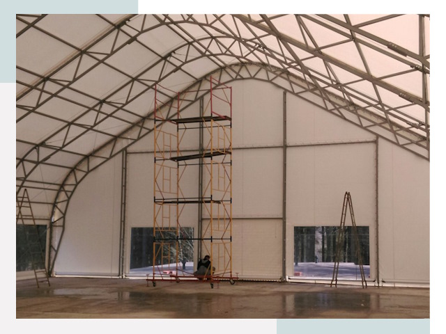 Шатровые ангары в Орехове-Зуеве