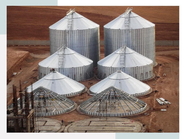 Строительство зерновых силосов в Орехове-Зуеве