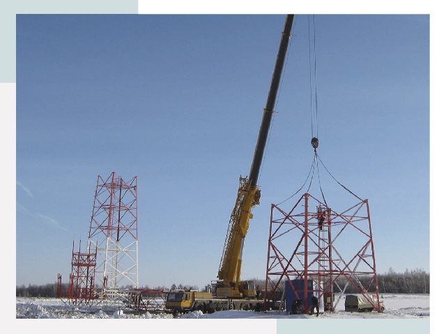 Монтаж вышек связи в Орехове-Зуеве