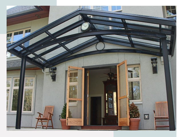 Козырьки металлические в Орехове-Зуеве