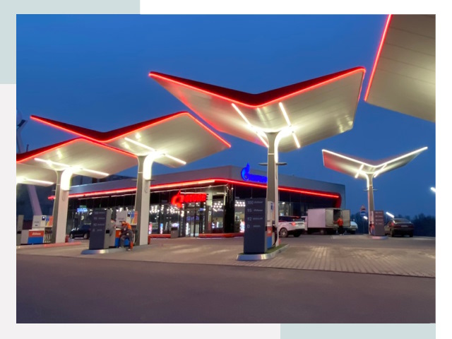 Навесы для АЗС в Орехове-Зуеве
