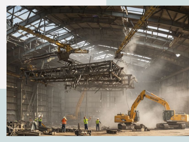 Демонтаж ангаров в Орехове-Зуеве от 625 руб. за м²