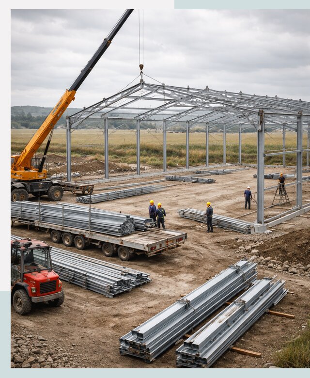 Строительство ангаров для сельхозтехники в Орехове-Зуеве под ключ