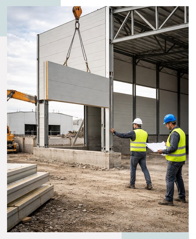 Склад из сэндвич панелей под ключ в Орехове-Зуеве от 9899 р. | СтальСтрой-Рхв