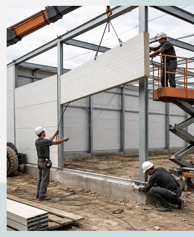 Строительство складов из сэндвич панелей в Орехове-Зуеве под ключ